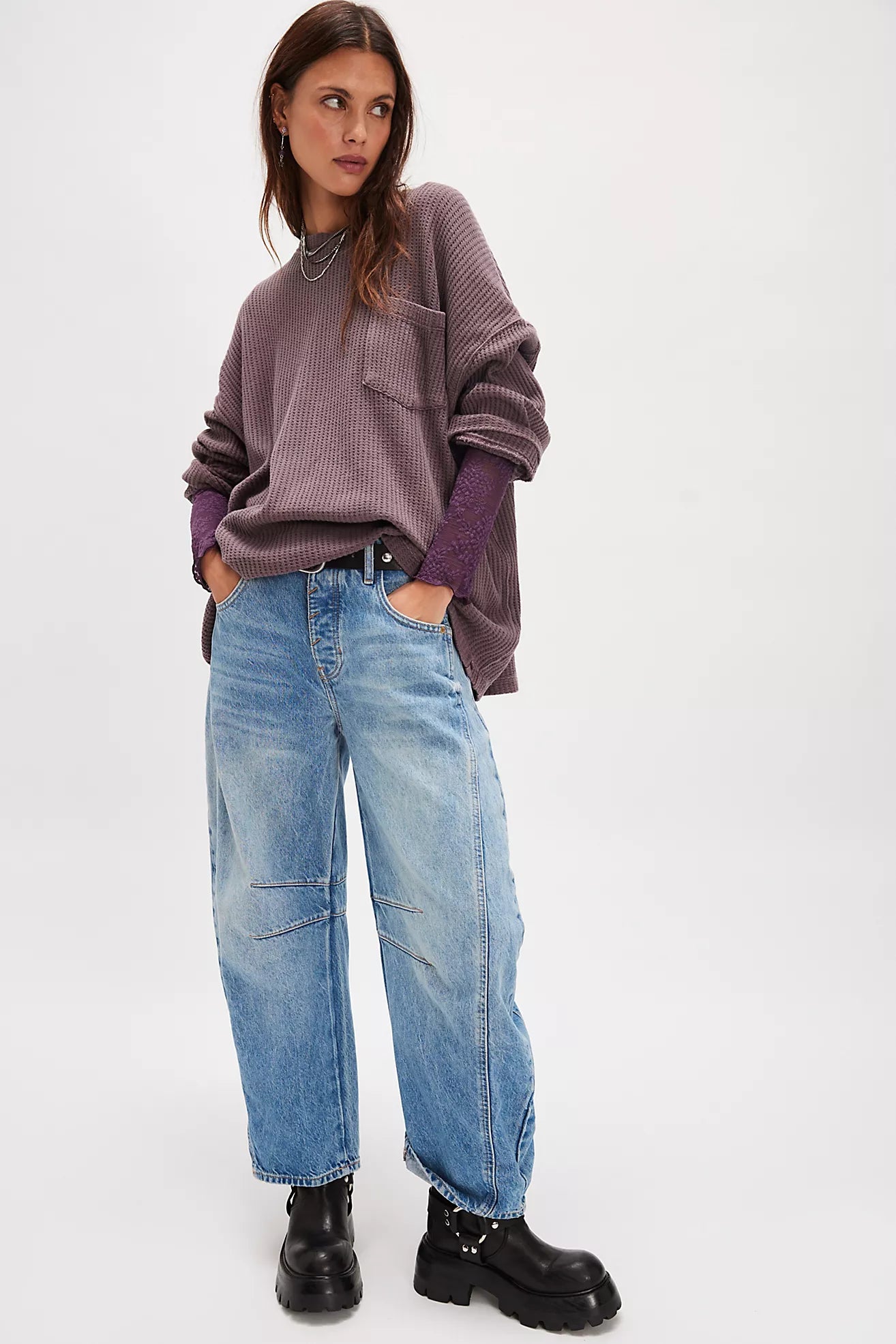 We The Free Dawson Pocket Thermal (Chocolate Grape)