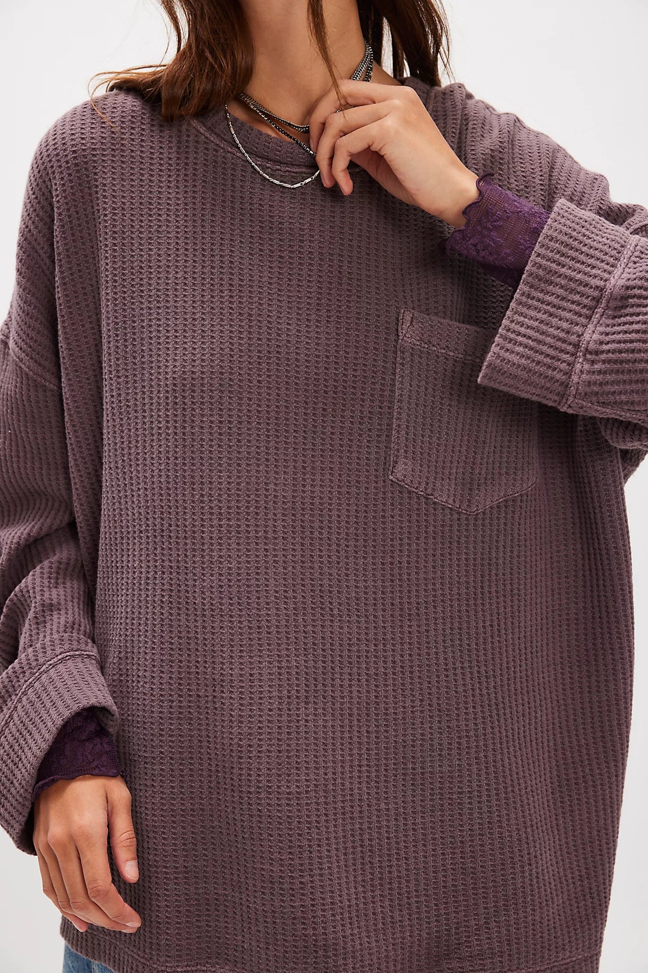 We The Free Dawson Pocket Thermal (Chocolate Grape)