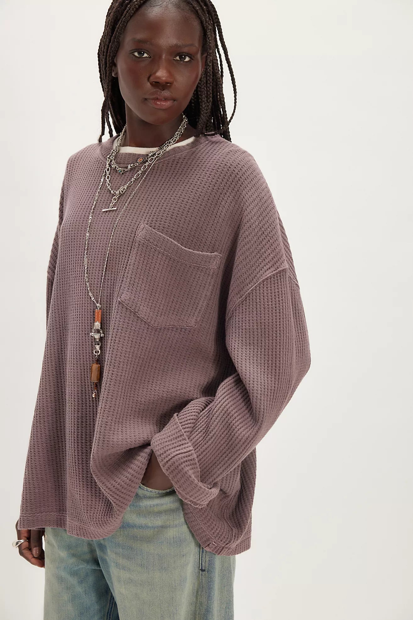 We The Free Dawson Pocket Thermal (Chocolate Grape)