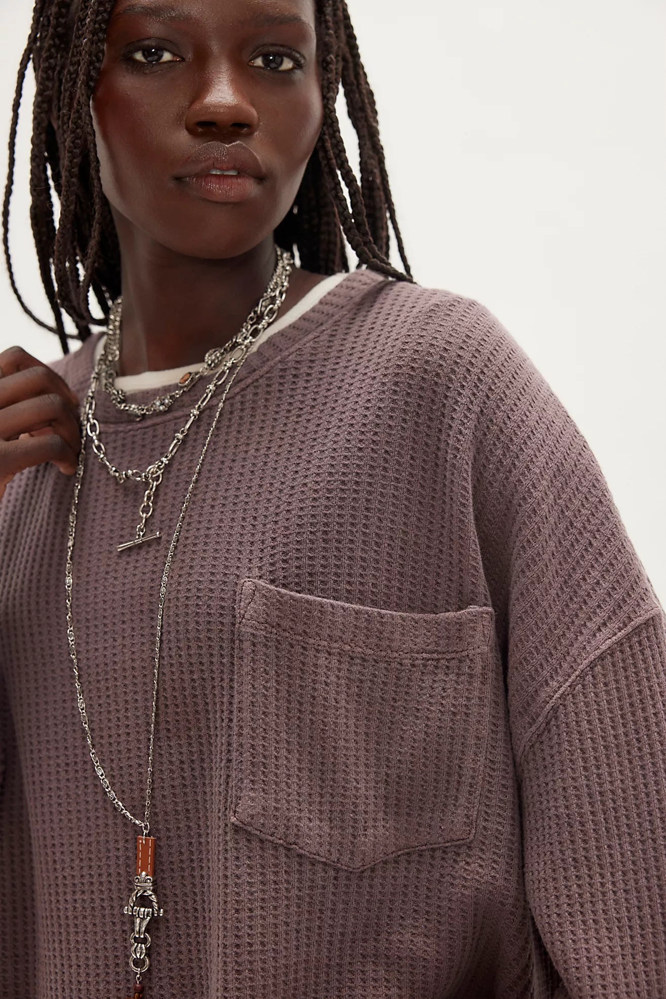 We The Free Dawson Pocket Thermal (Chocolate Grape)