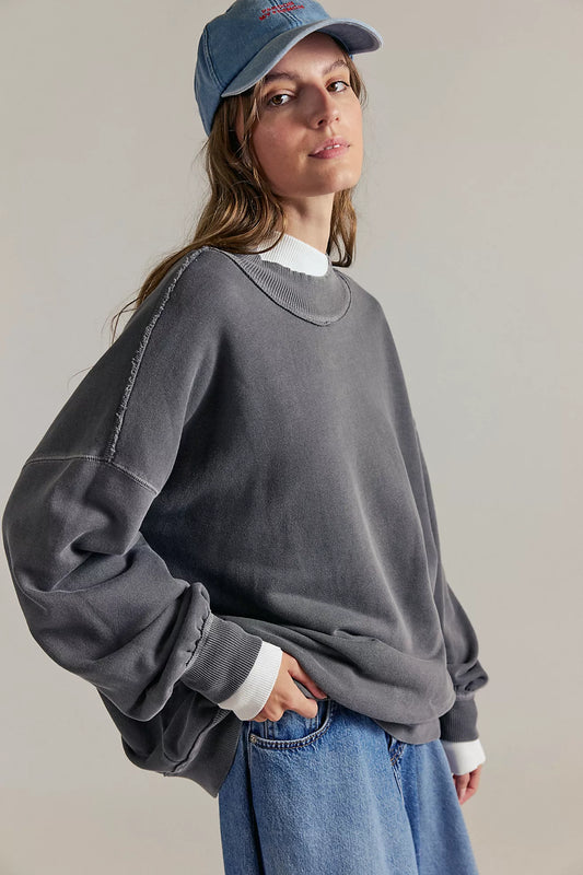 We The Free Palm Springs Pullover (Washed Black)