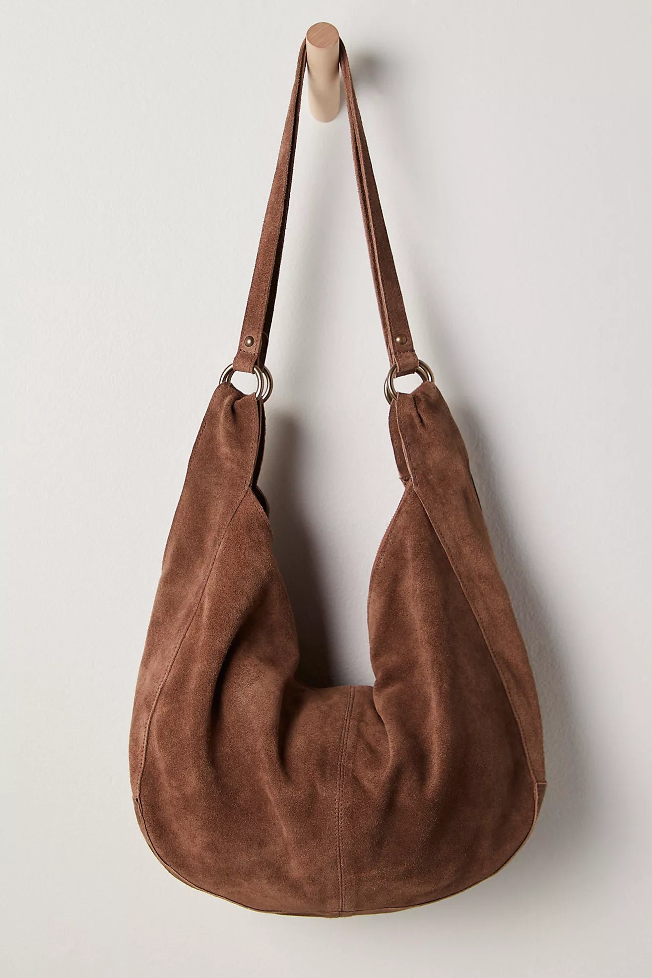Roma Suede Tote Bag (Coconut Shell)