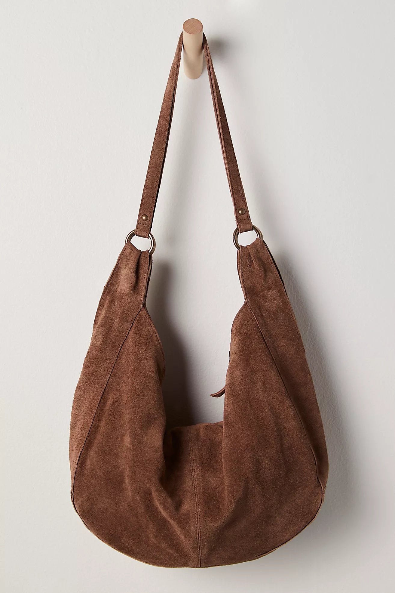 Roma Suede Tote Bag (Coconut Shell)