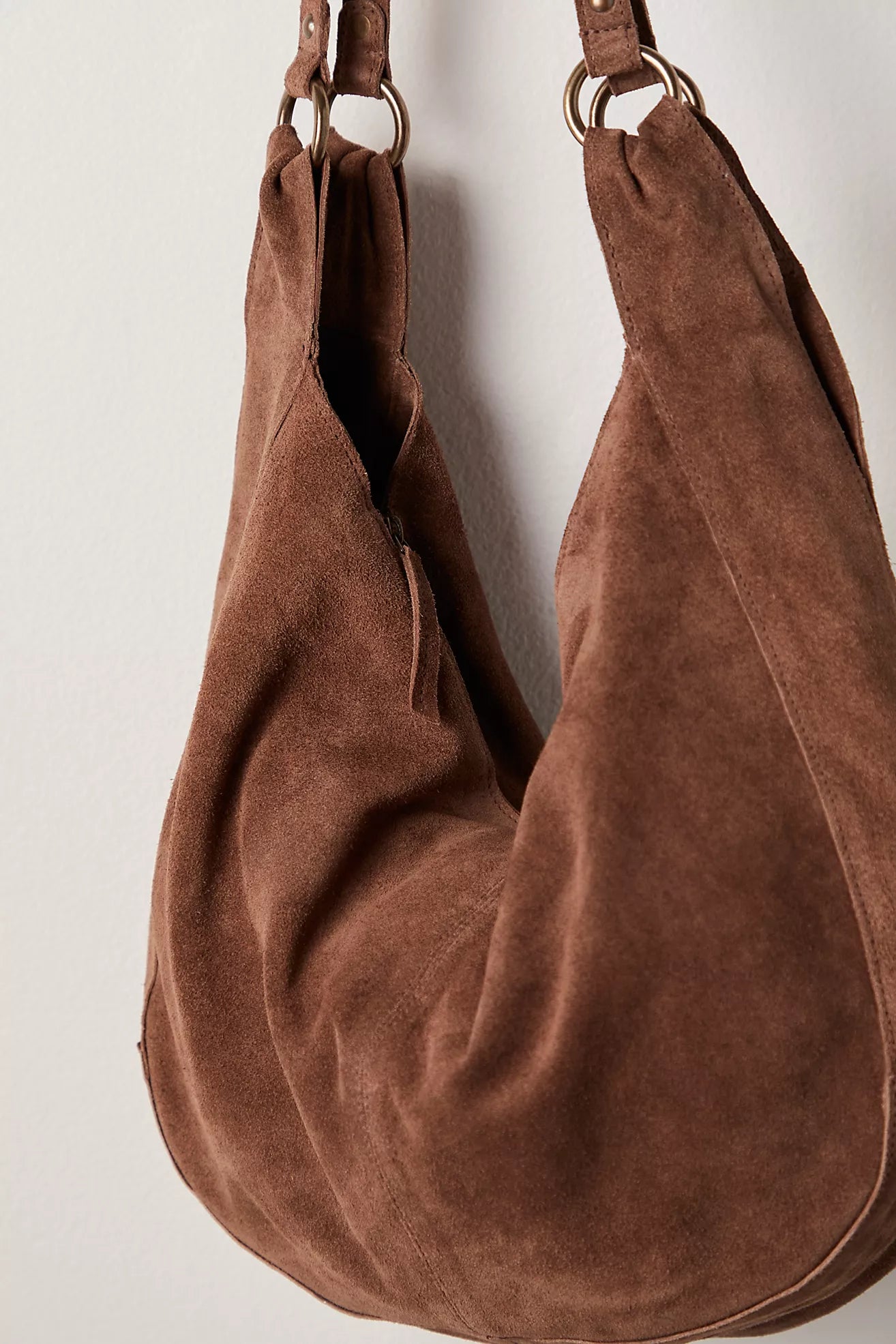 Roma Suede Tote Bag (Coconut Shell)