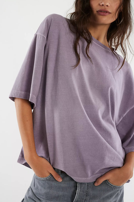 We The Free Perfect Oversized Tee (Plum Ash)