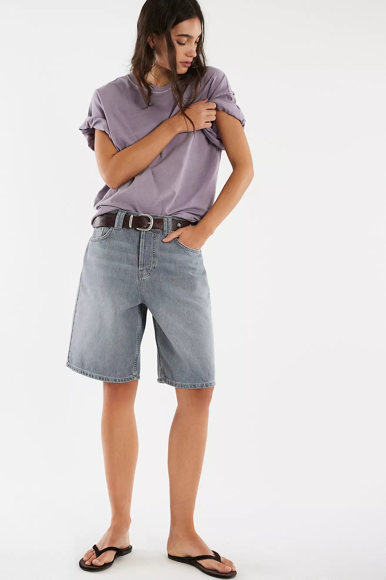 We The Free Perfect Oversized Tee (Plum Ash)