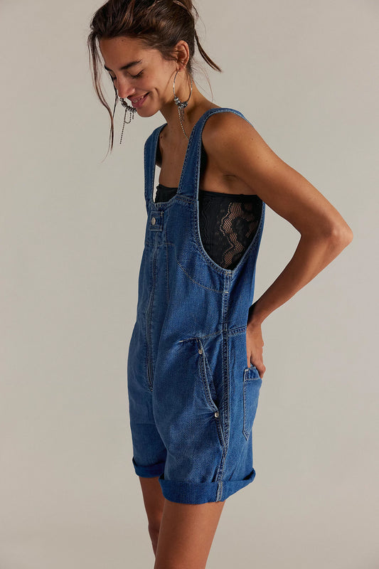 We The Free Jude Shortalls (Mid Indigo)