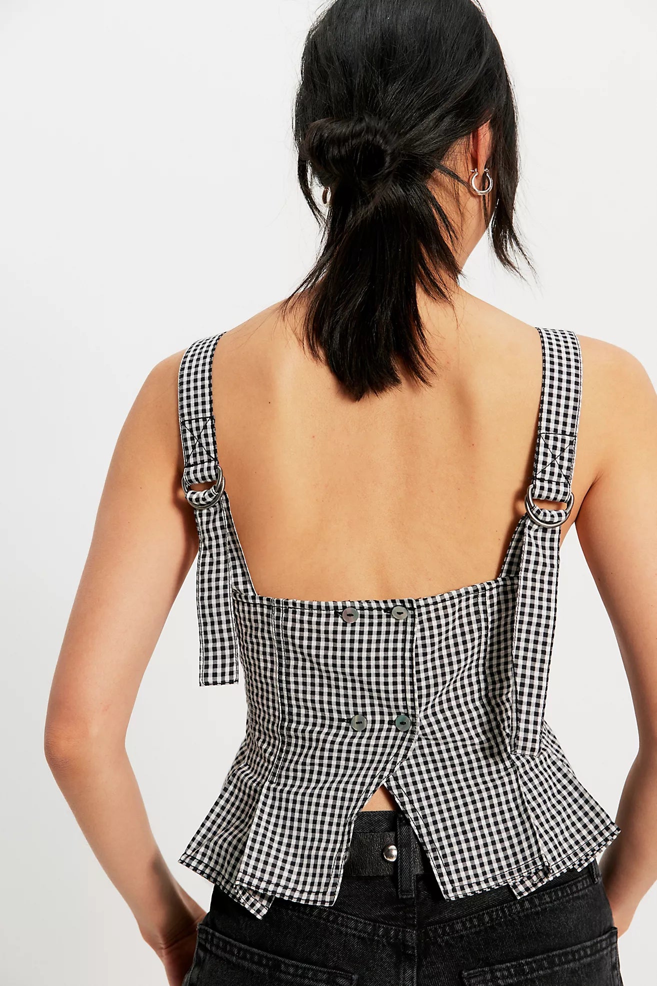 Sunfaded Top Black and White Combo