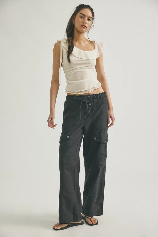 We The Free Park Ave Pull-On Cargo Pants - Black