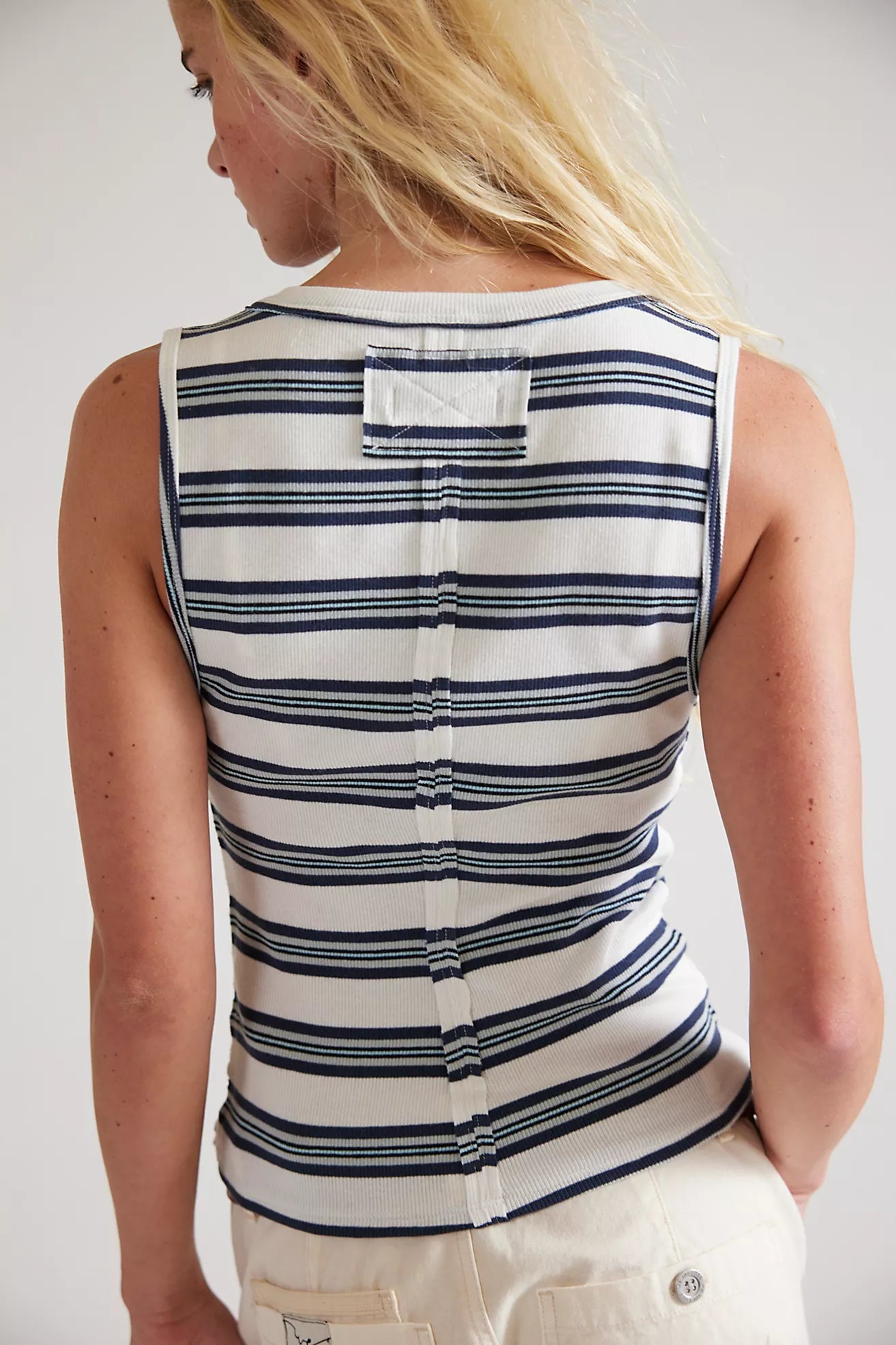 Jamie Henley Striped Tank Top - White Combo