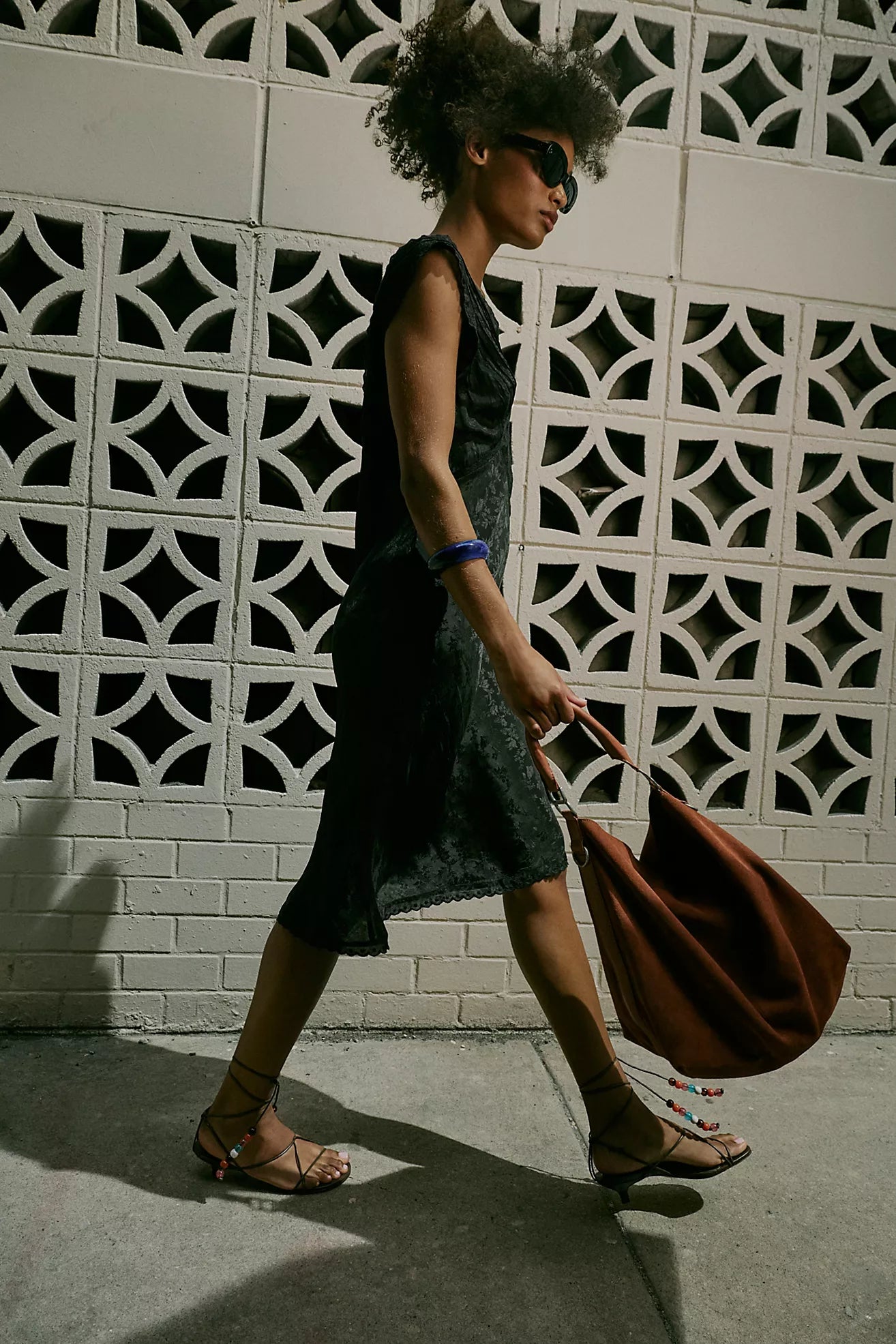 Suzie Suede Slouch Tote - Espresso