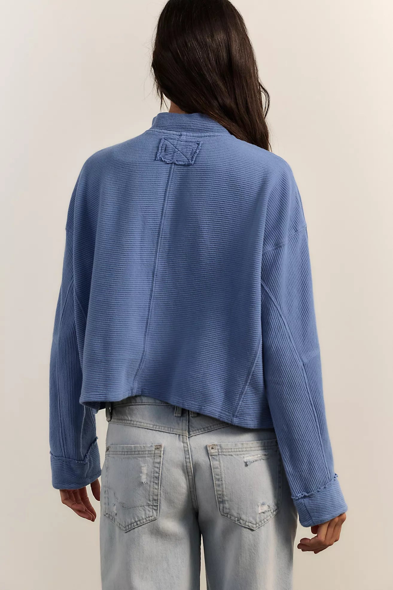 We The Free Celeste Quarter Zip - Blue Riviera