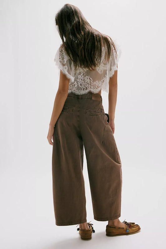 We The Free Lay Down Chino Trousers - Brownie