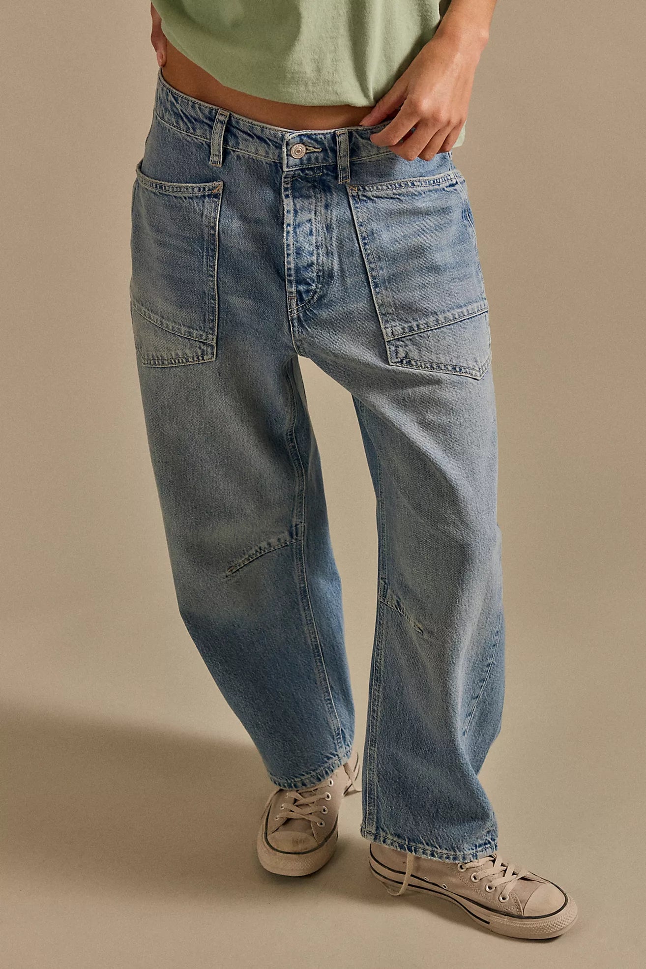 We The Free Minimalist Moxie Barrel Jeans - Country Fair