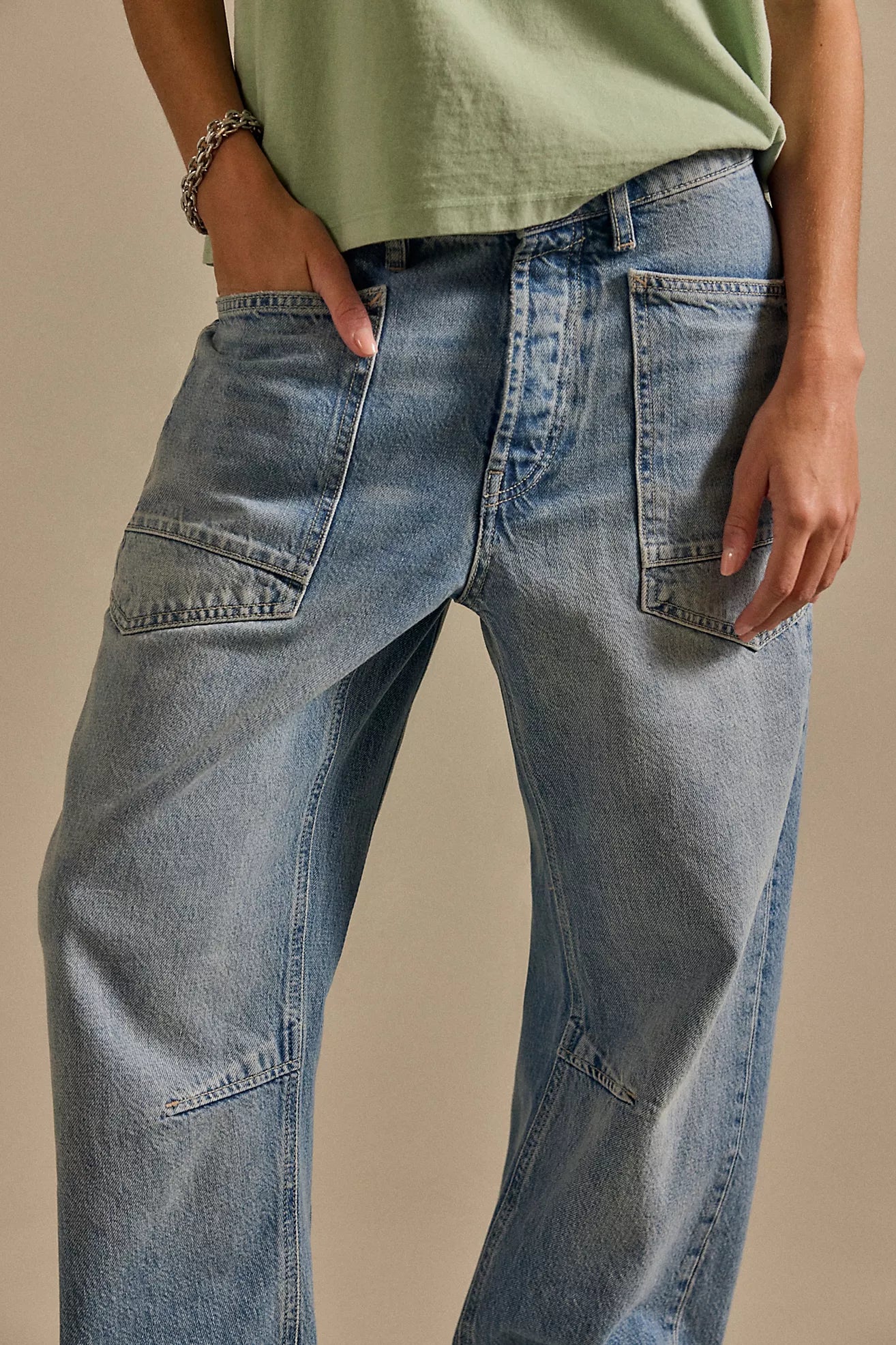 We The Free Minimalist Moxie Barrel Jeans - Country Fair
