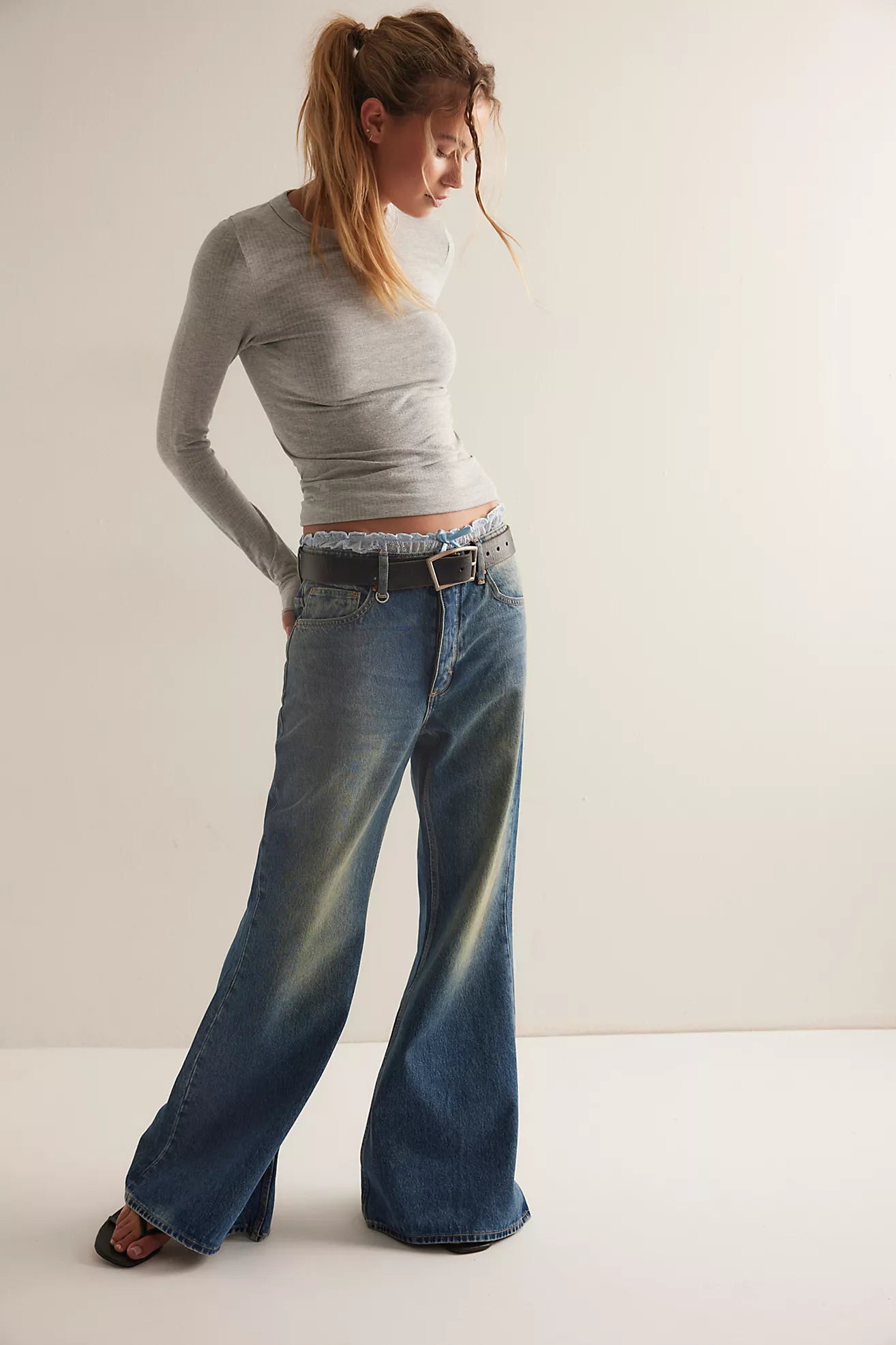 Heather Grey So Soft Seamless Modal Long Sleeve