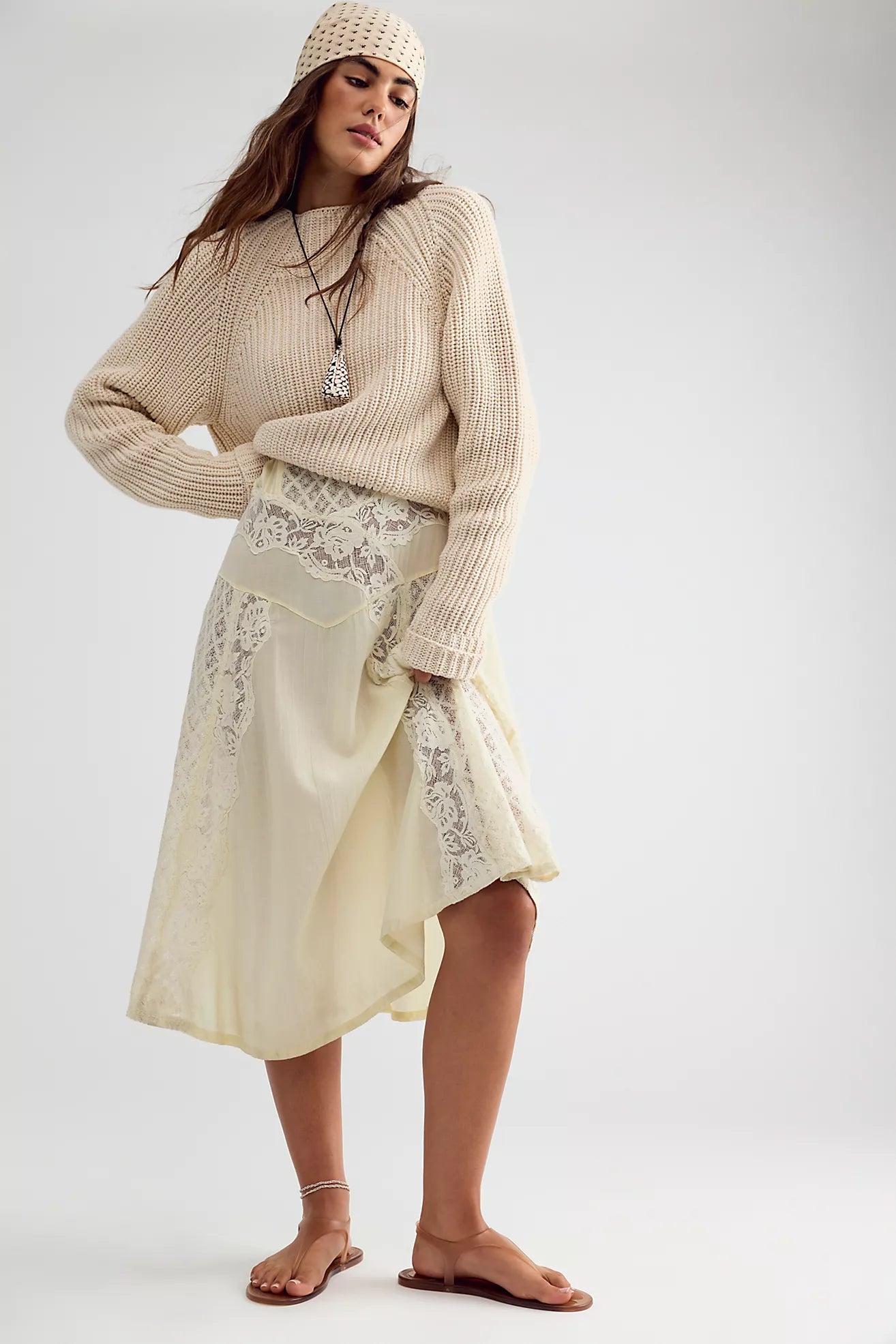 Low Tide Knit Pullover - Marshmallow