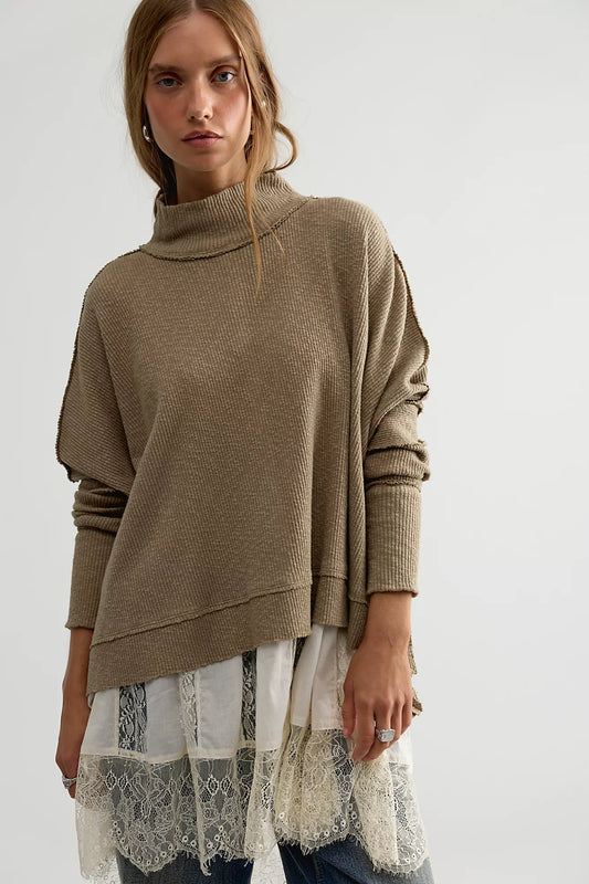 We The Free Moon Daisy Turtleneck Twofer