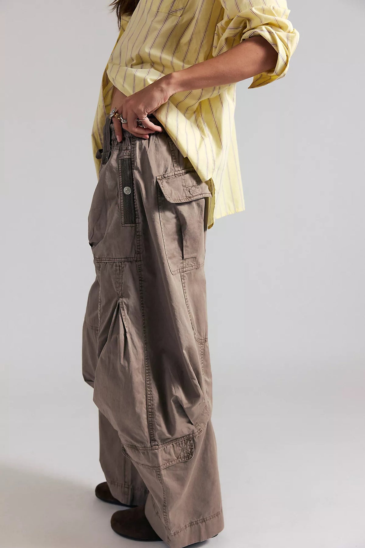 Dusted Cocoa We The Free Onset Pull-On Cargo Pants