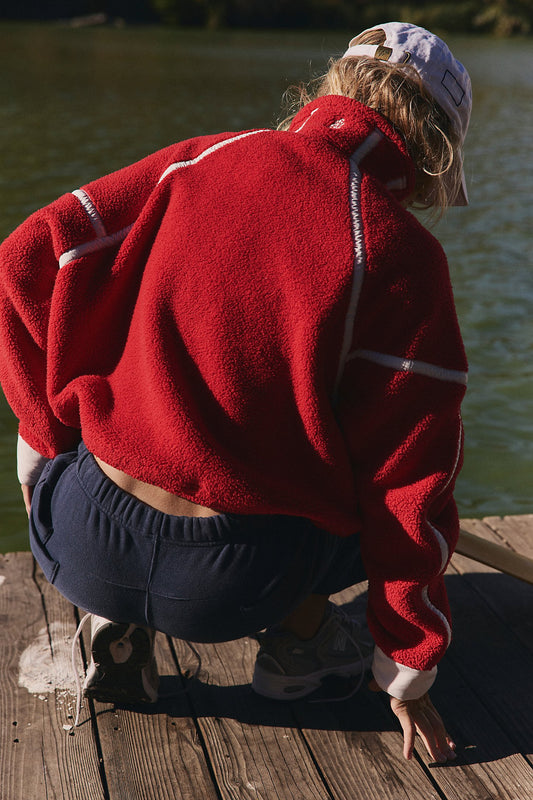 Mountain High Half Zip Fleece (Winterberry Combo)