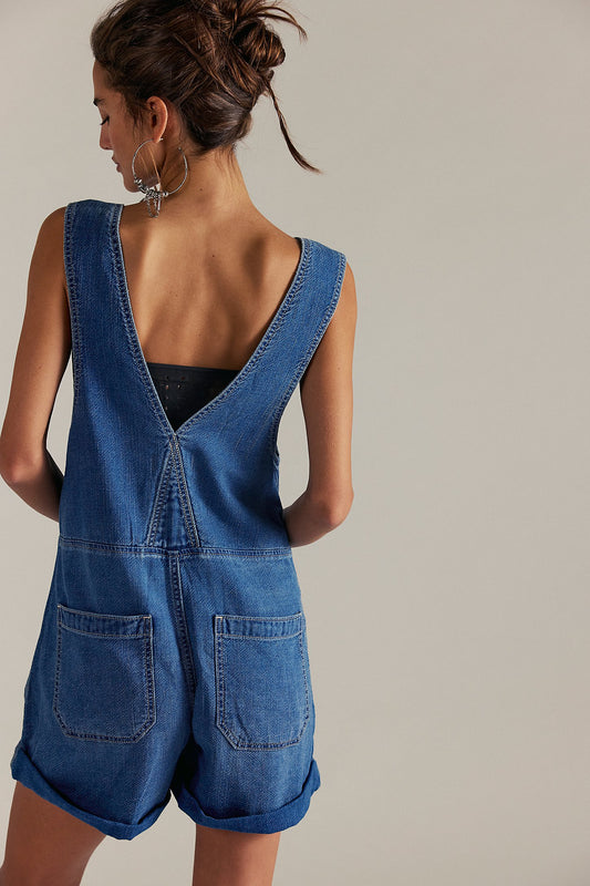 We The Free Jude Shortalls (Mid Indigo)