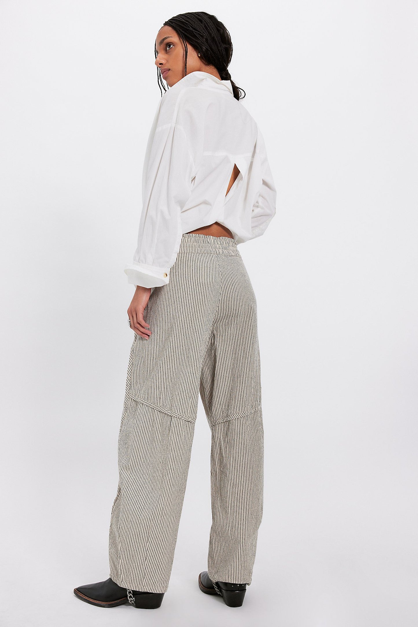 Something Good Pull-On Barrel Pants - Ivory