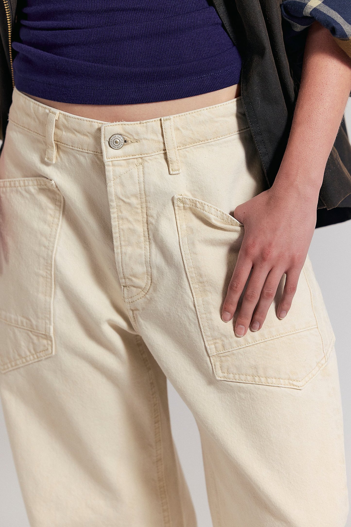 We The Free Minimalist Moxie Barrel Jeans - Dusty Roads