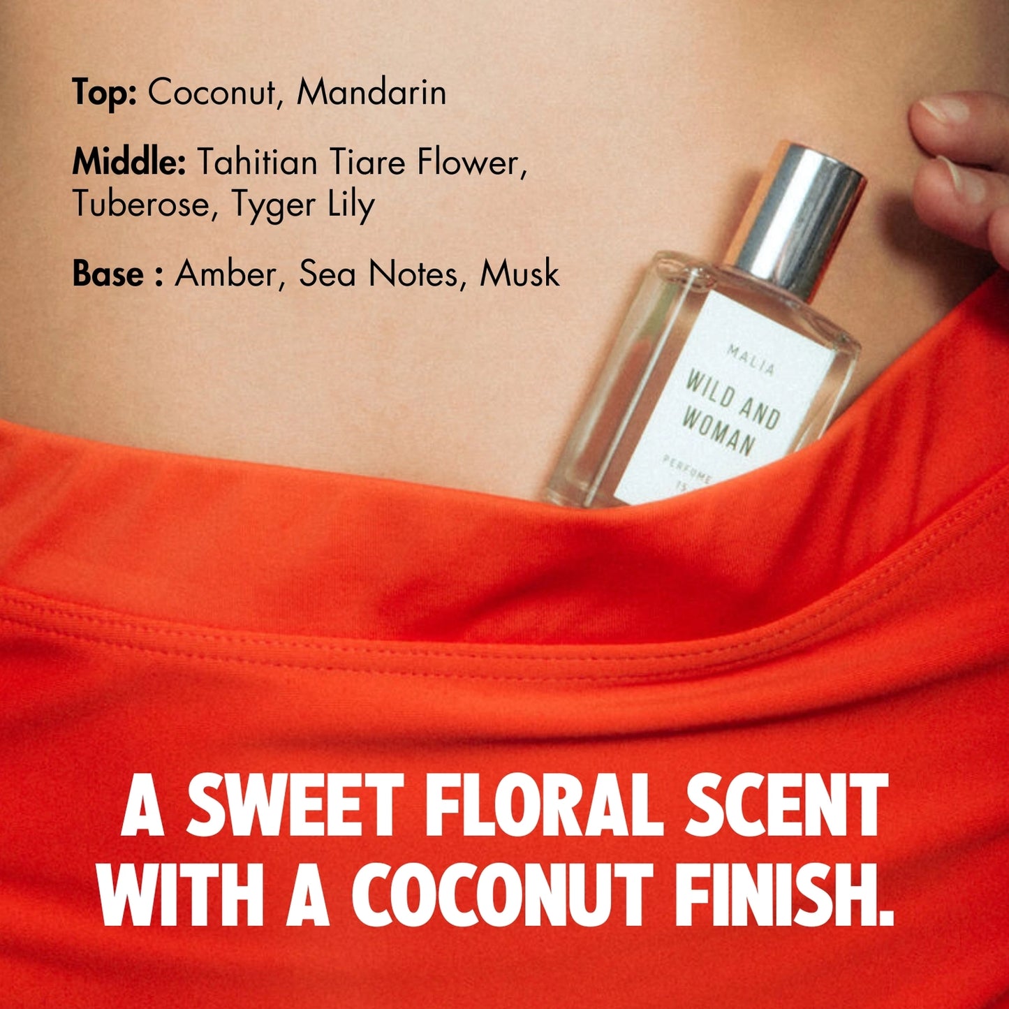 Malia Perfume Oil- the Island Girl - Coconut Perfume