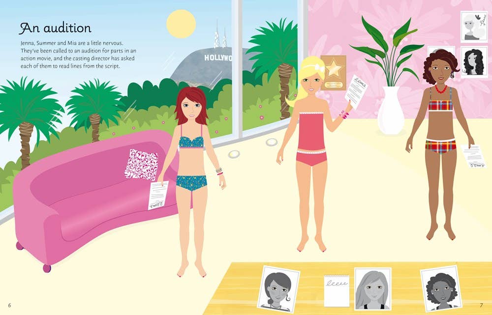 Sticker Dolly Dressing Movie Stars : Usborne