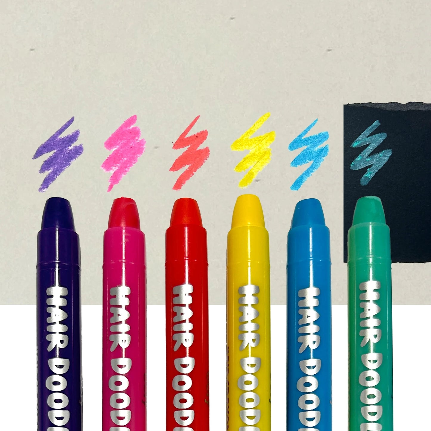 Hair Doodlers: Hair Crayons (Set of 6)