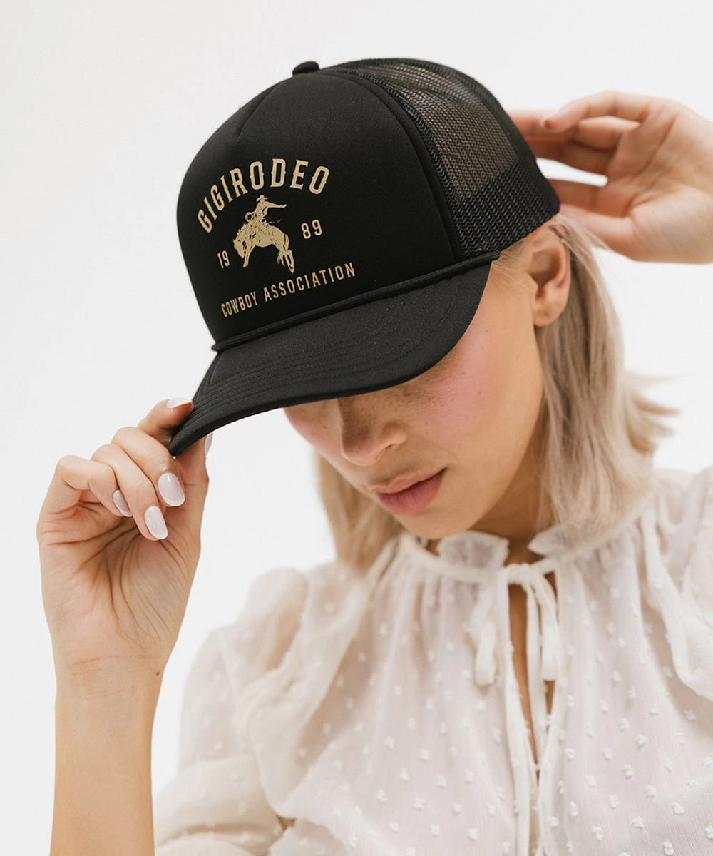 Gigi Rodeo Trucker Hat - Black