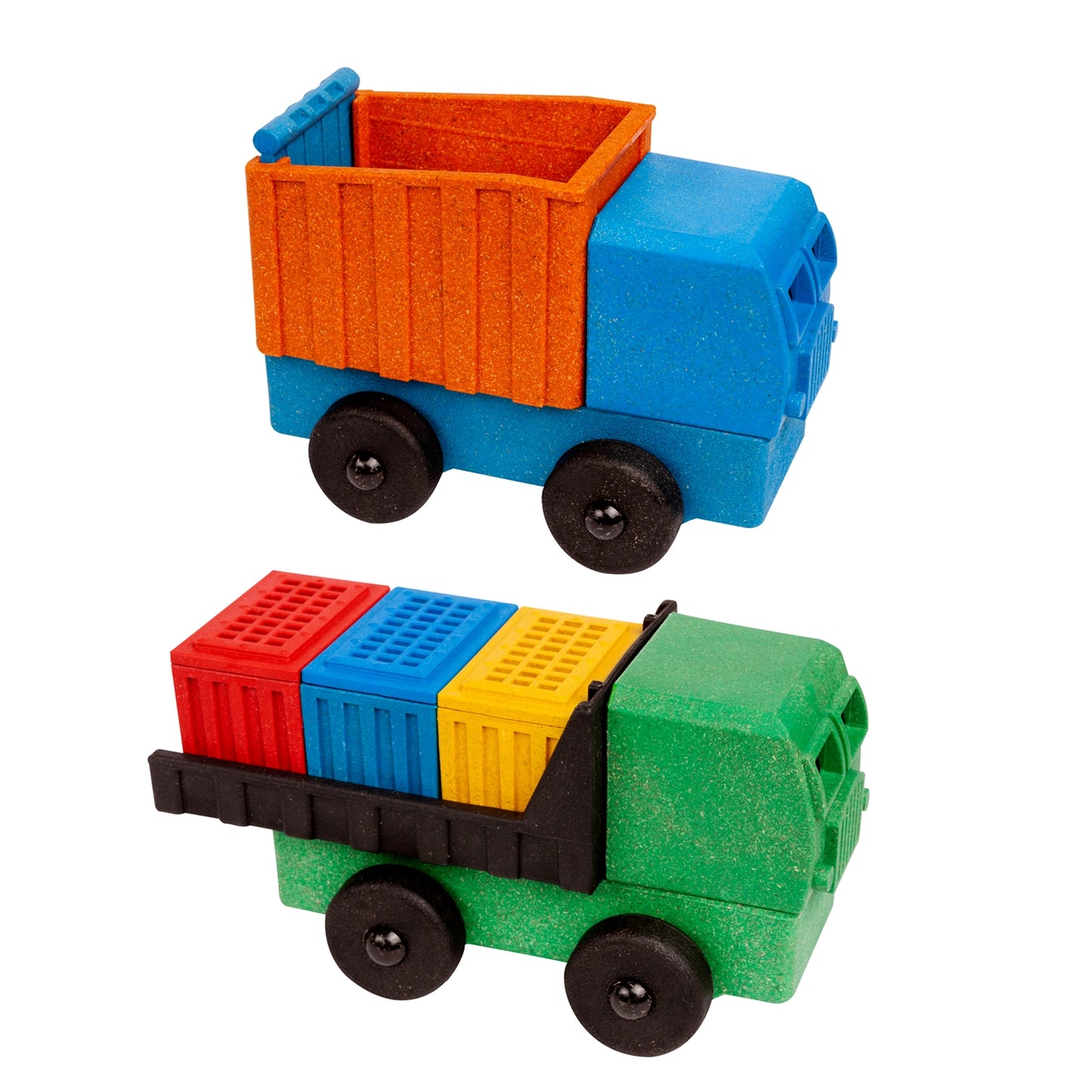 Cargo and Dump Truck Puzzle Toy 2 Pack