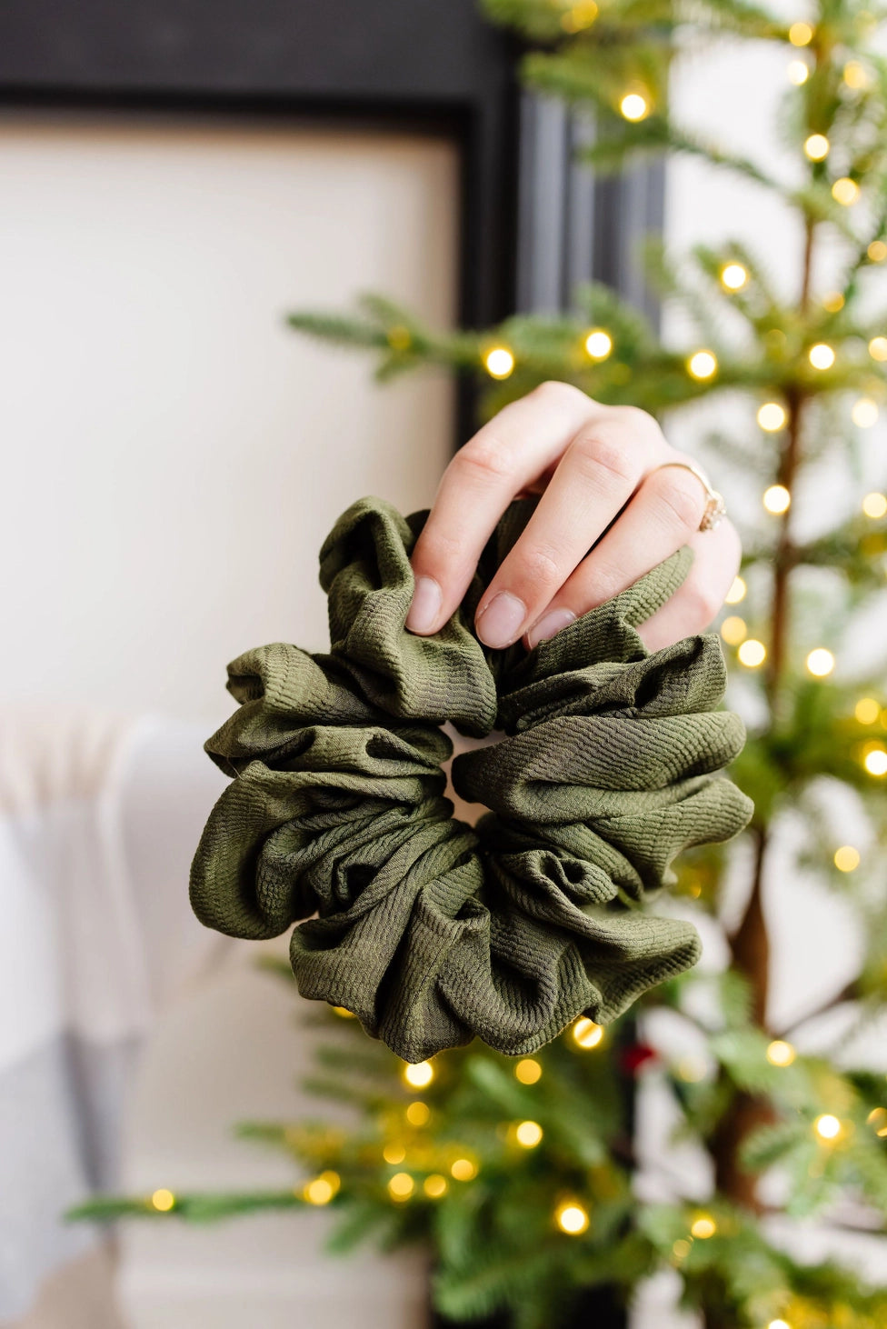 Evergreen Jumbo Scrunchie