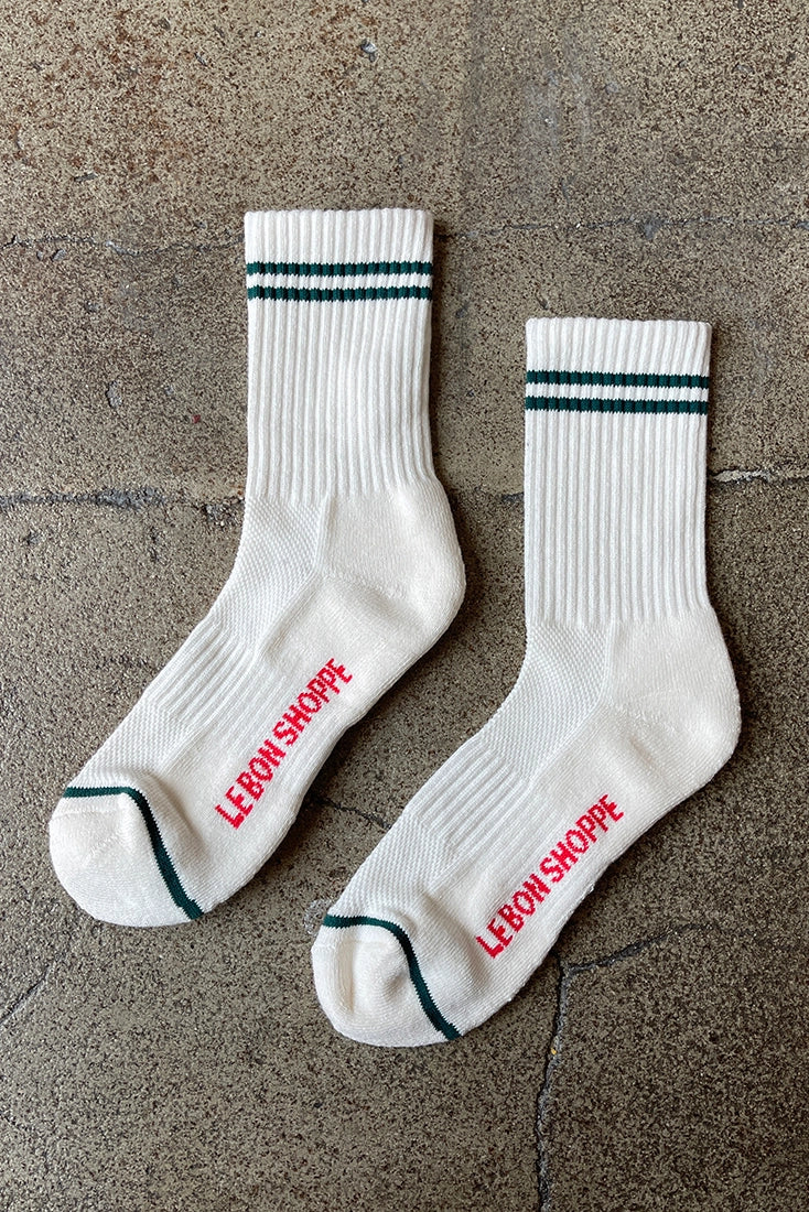 Boyfriend Socks | Parchment