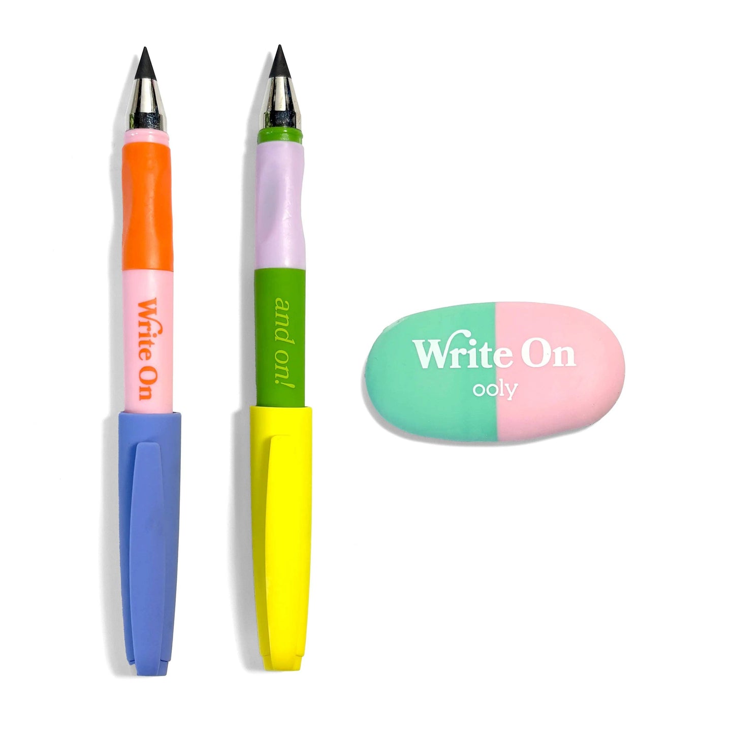 Write On Graphite Pencil and Eraser Set - 3 PC