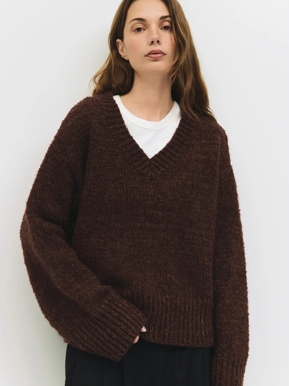 Brown Glen Oversized Sweater