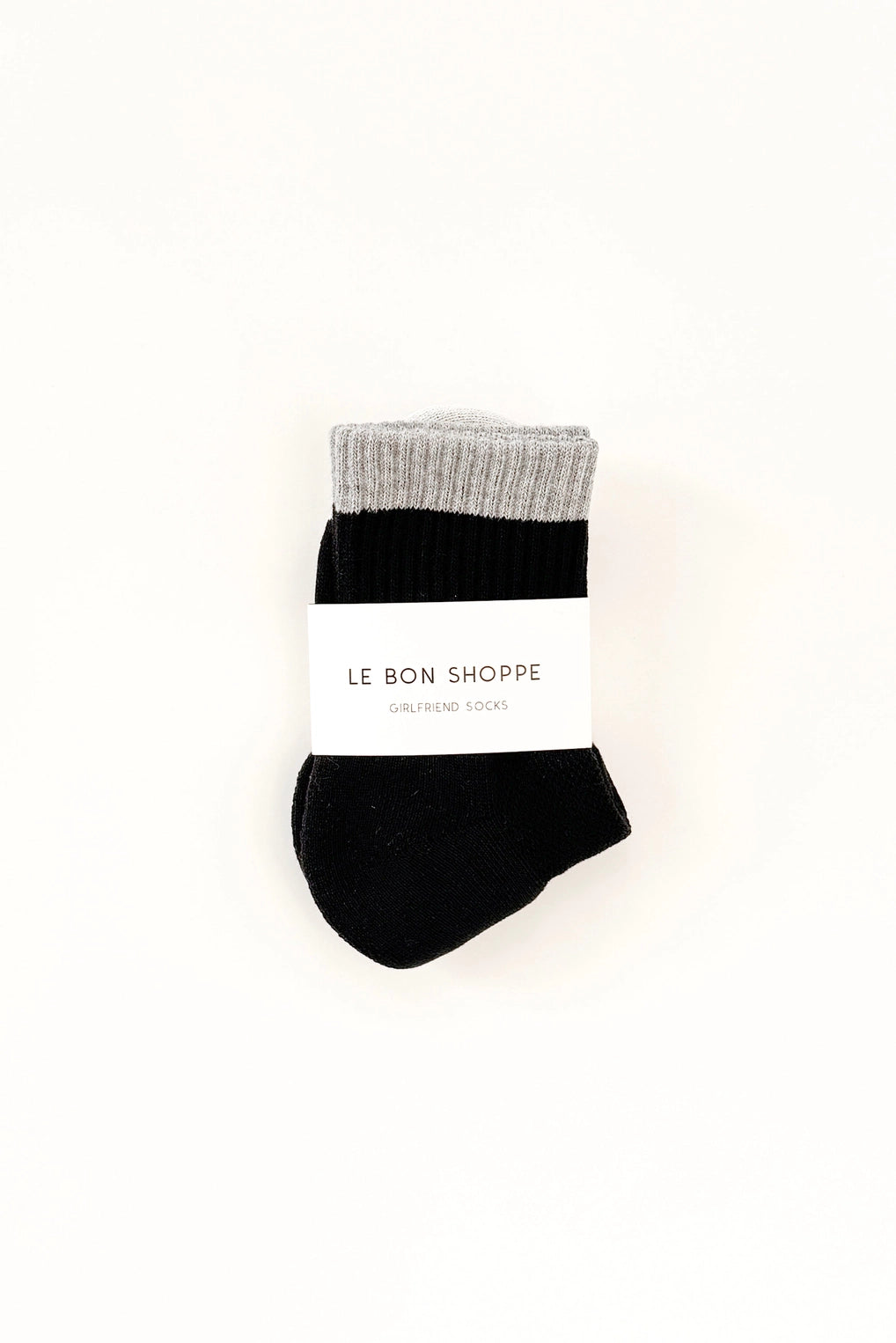 Color Block Girlfriend Socks (Black/Grey)