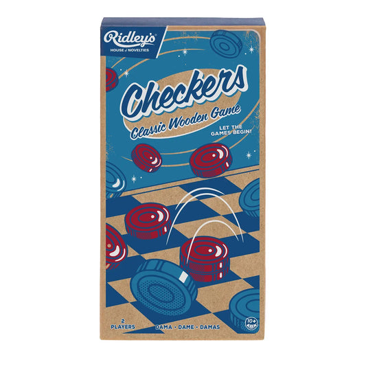 Checkers Classic Wooden Game