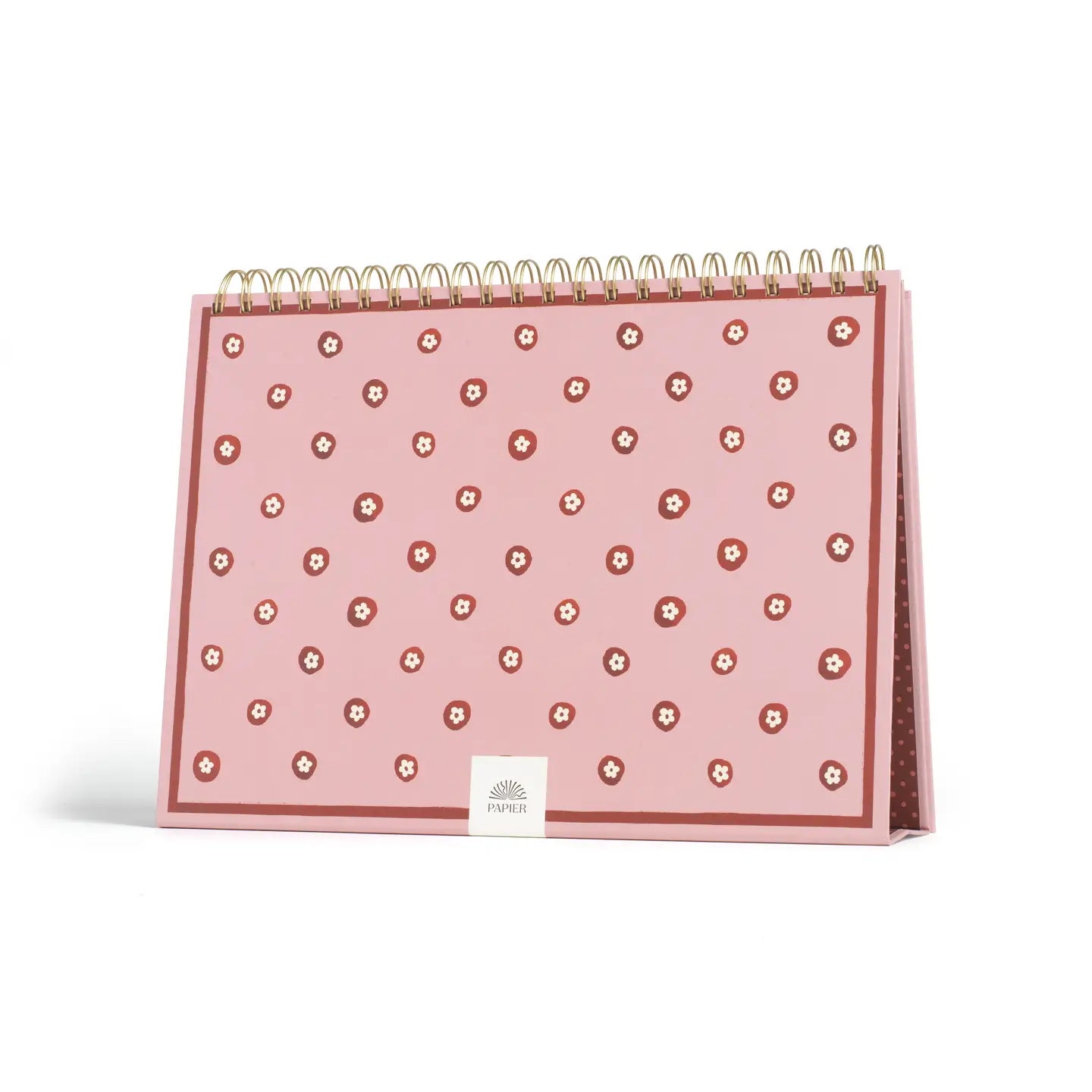 Monthly Desk Planner, Undated, Spiral - Sunlit Cross-Stitch