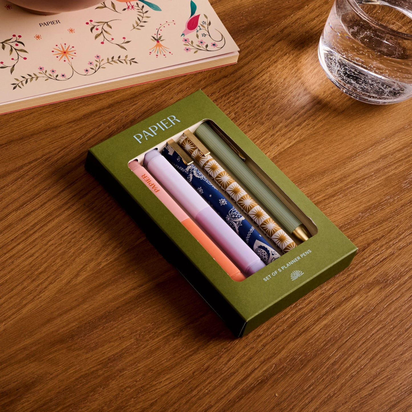 Mixed Pen & Highlighter Set of 5 - Solstice