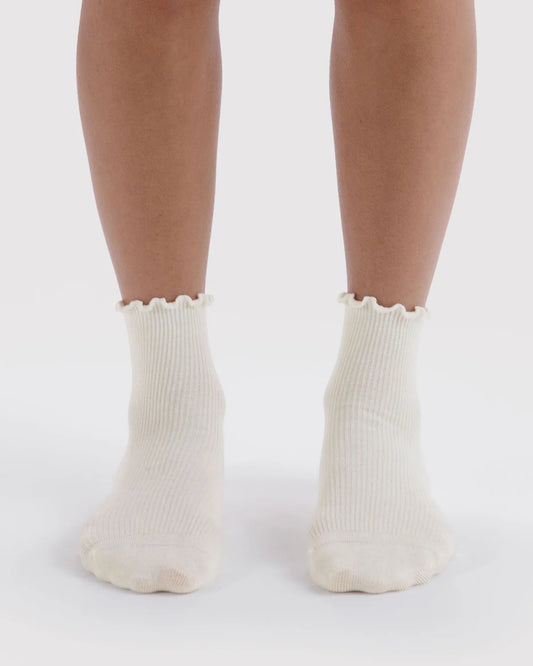 White Ruffle Sock 2-Pack