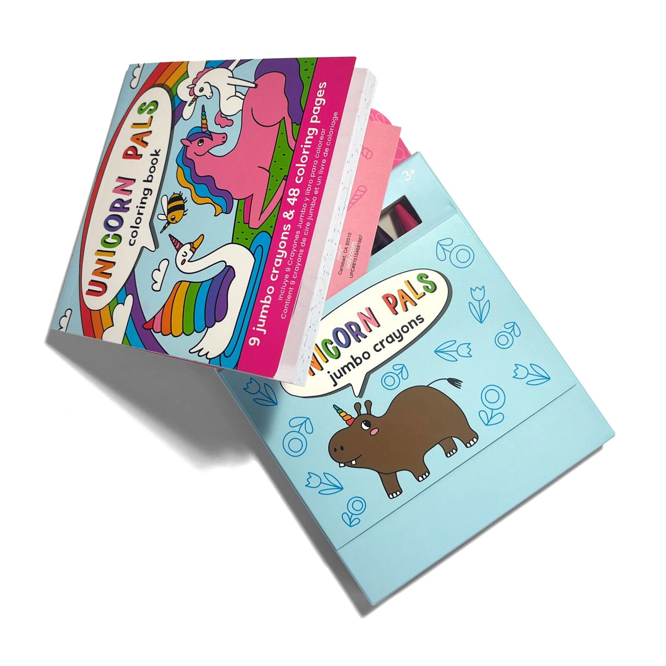 Carry Along Crayons & Coloring Book Kit - Unicorn Pals