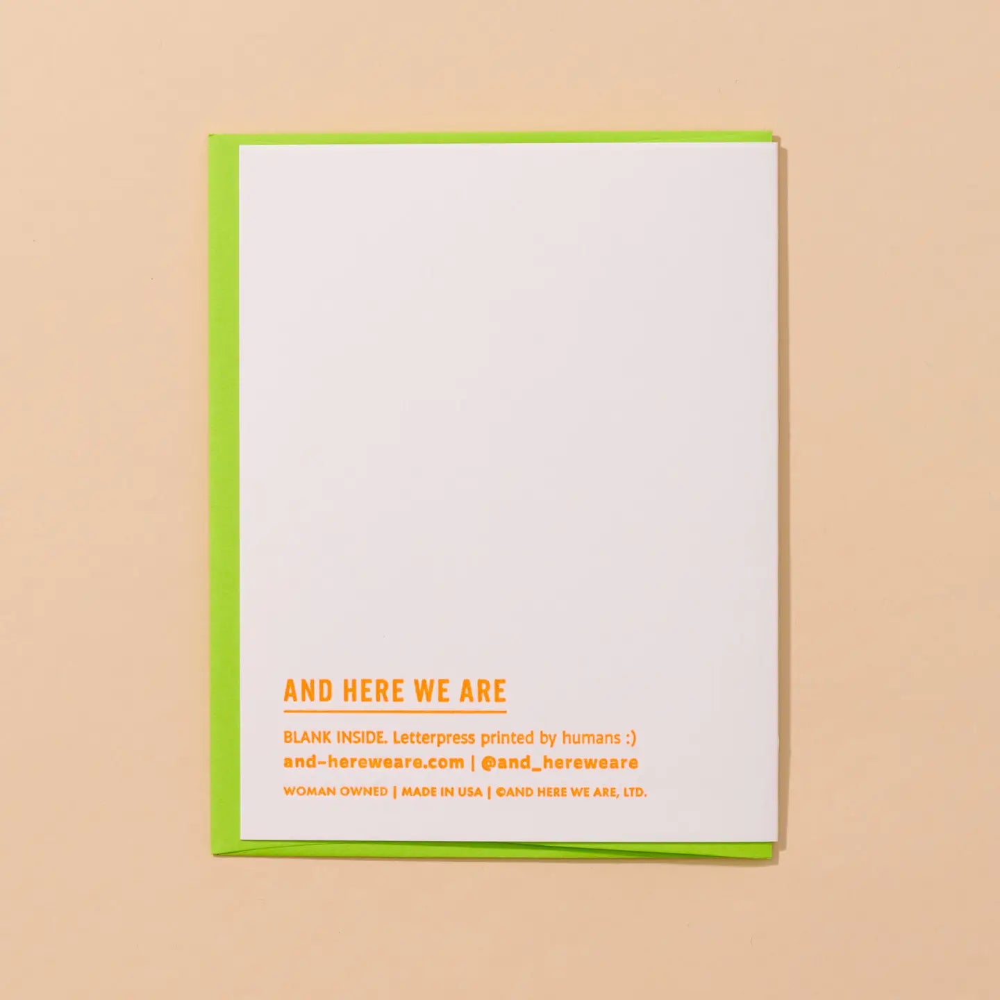 Cooler/Hotter Birthday Letterpress Greeting Card- Made in USA