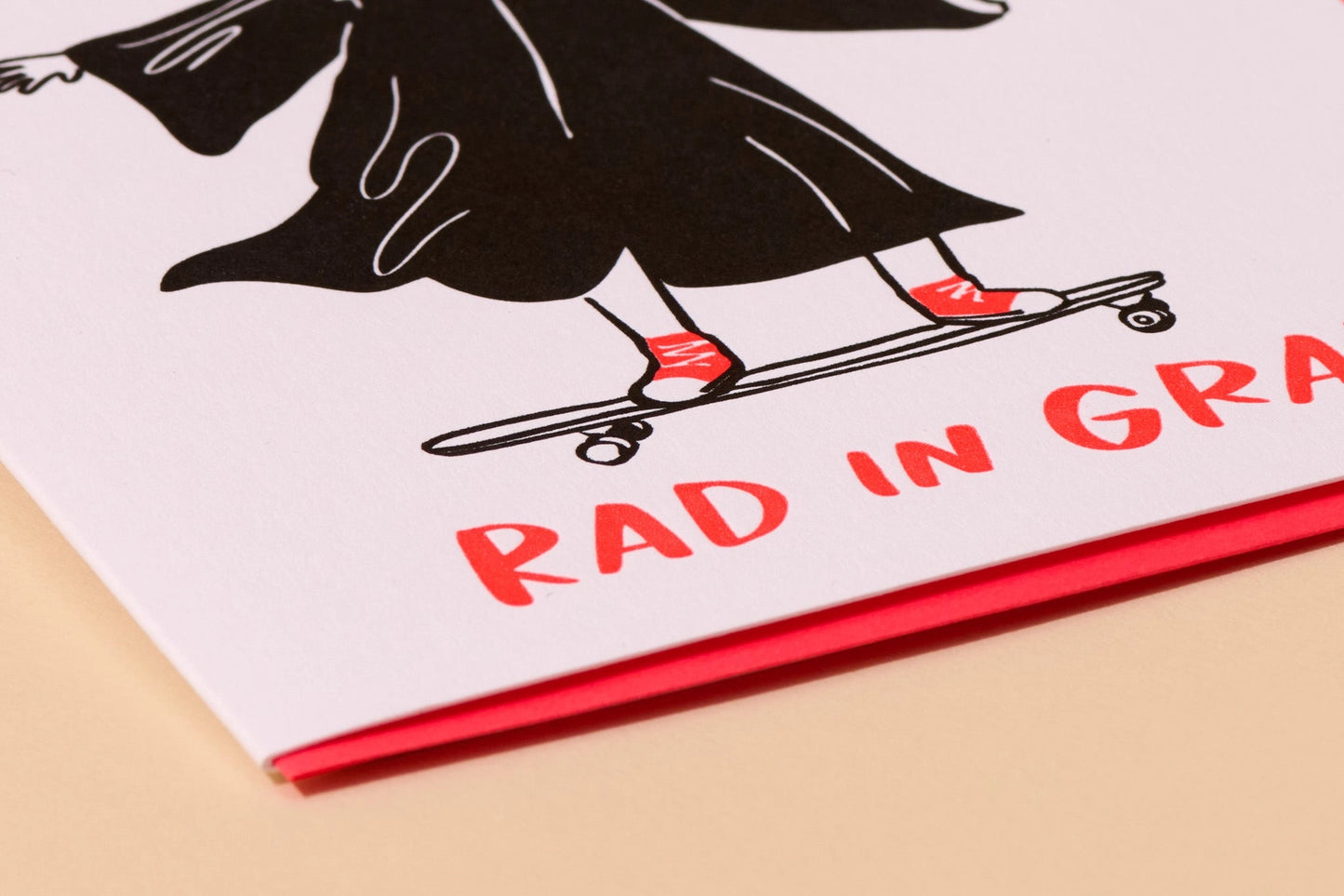 Modern Letterpress Graduation Greeting Card — Rad in Grad