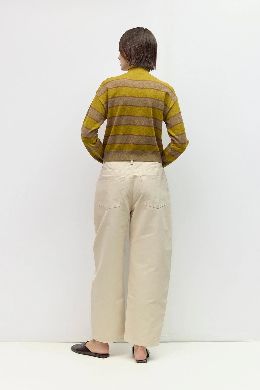 The Claude Cardigan - Chartreuse-Taupe-Brown