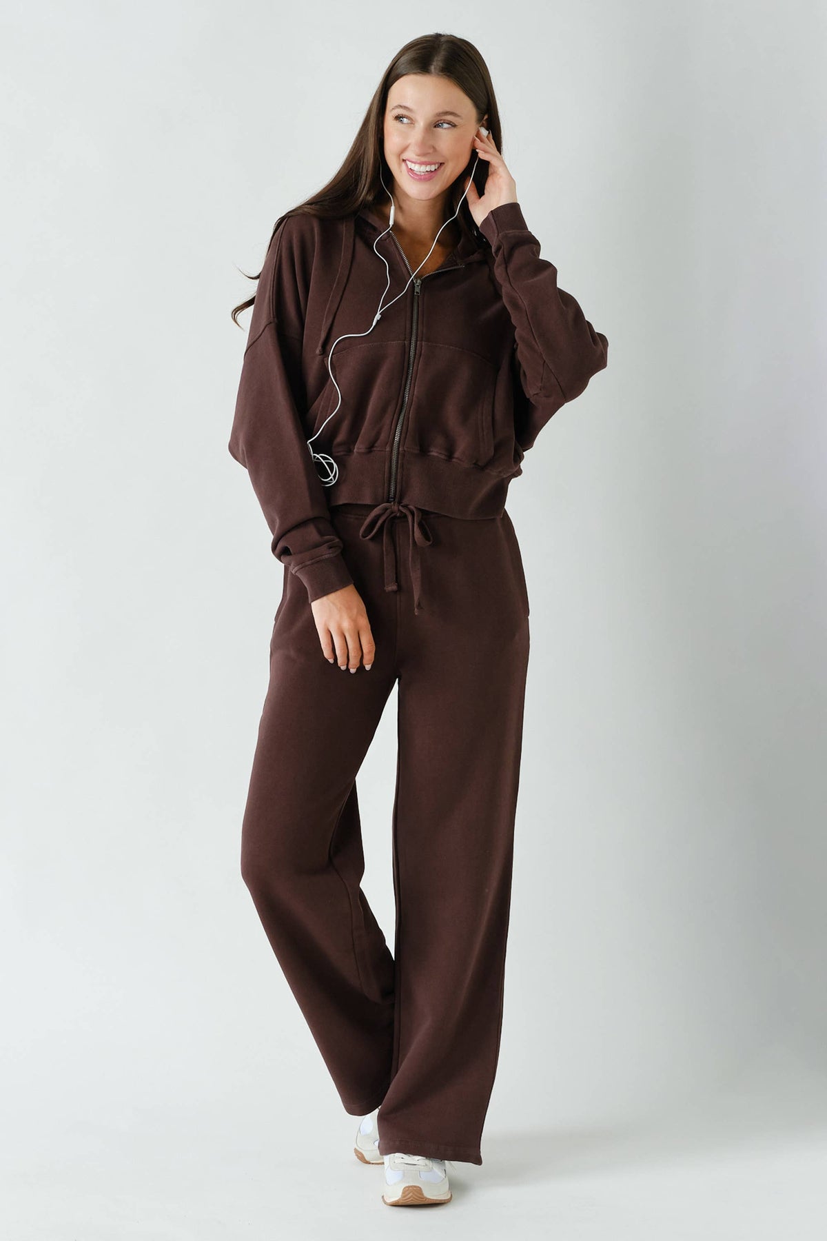 Chocolate Mineral Wash Hoodie