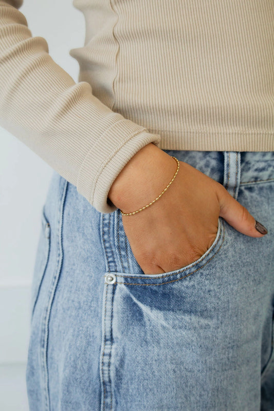 Oval Beaded Bracelet