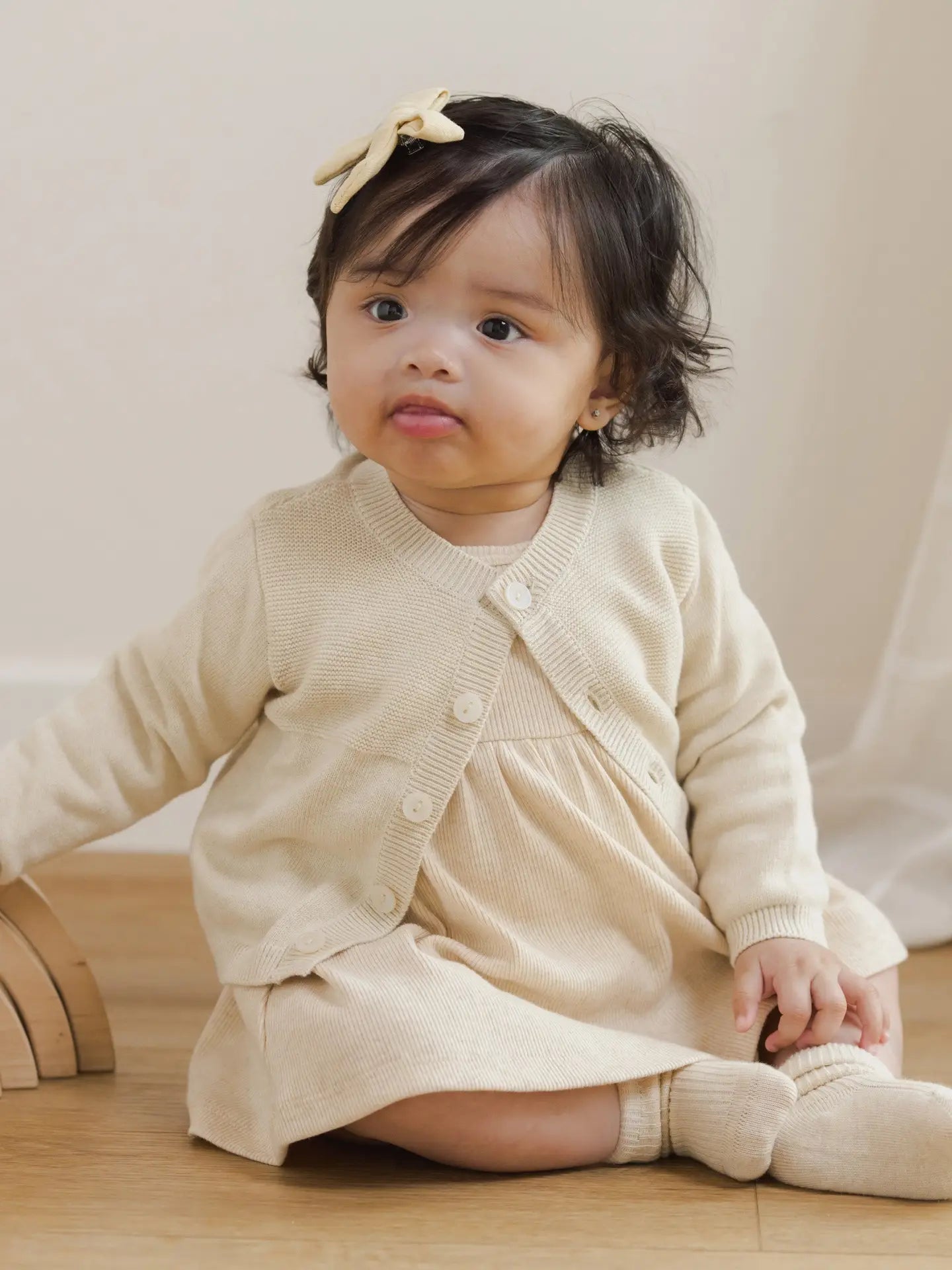 Melange Socks || Oatmeal, Rose