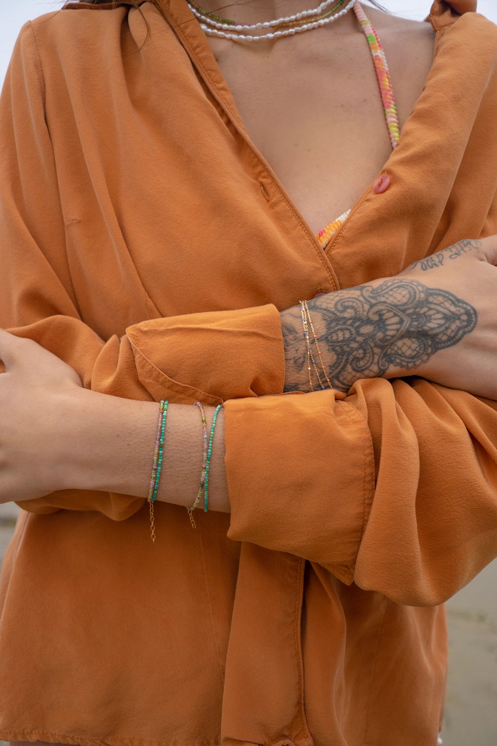 Enamel & Gold Bracelet