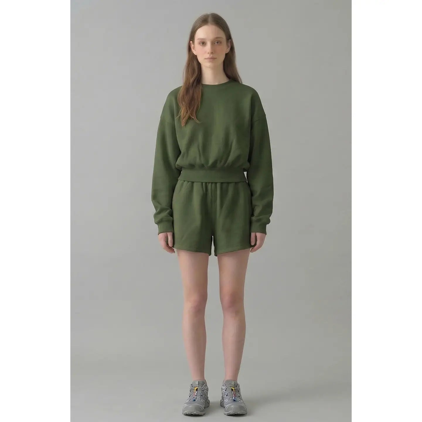 Cotton Terry Standard Short - Olive Green